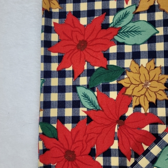 NWOT LuLaRoe Christmas Holiday Poinsettia Leggings size TC2 - Picture 2 of 6